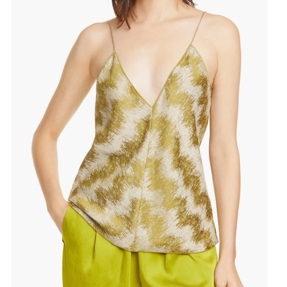 forte_forte V-Neck Jacquard Camisole